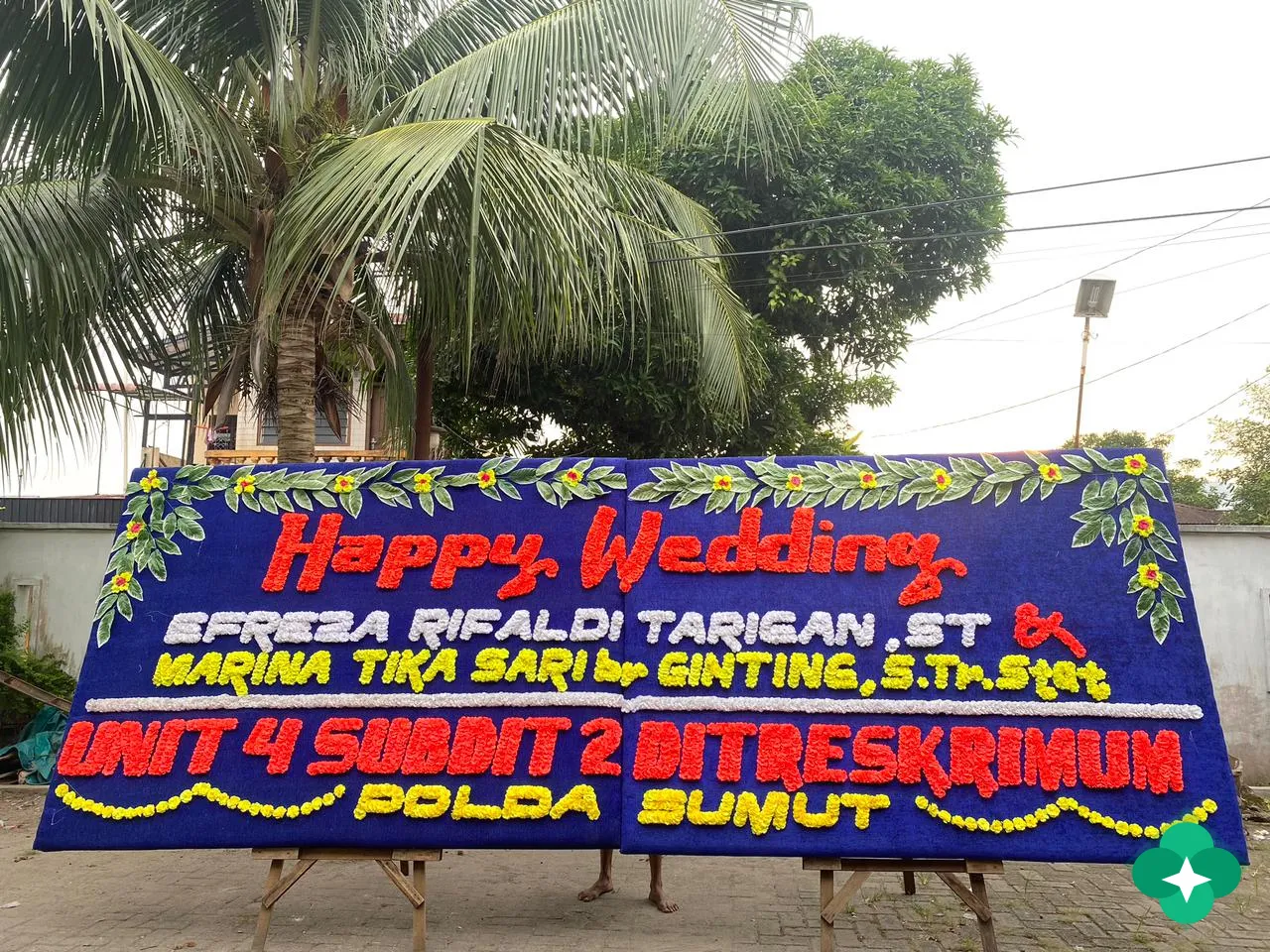 papan bunga wedding 01